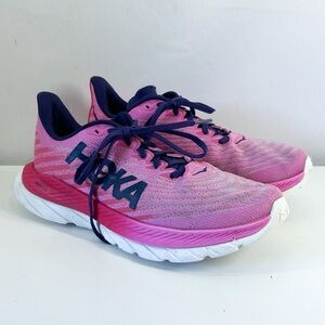 Hoka Women’s Pink Mach 5 Low Top Sneaker Running Shoes Size 9B